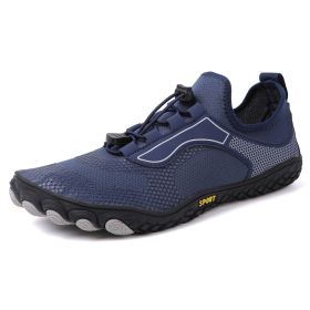 Men's And Women's Fitness Exercise Running Outdoors Climbing Shoes (Option: 2303Blue-37)