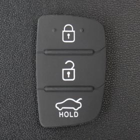 3-key 4-key Car Key Button Leather Case (Option: Hyundai 3 Key Sedan HOLO)