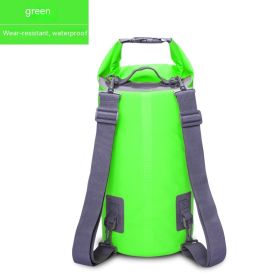 Waterproof Bag PVC Waterproof Bag Swimming Beach Drifting Camouflage Backpack (Option: Green-5L)