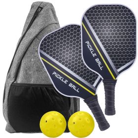 Carbon Fiber Pickleball Color Printing Graphite (Option: Package 1)