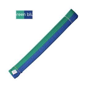 Simple Solid Color Taekwondo Belt Ribbon (Option: Green Blue Ribbon-220cm)