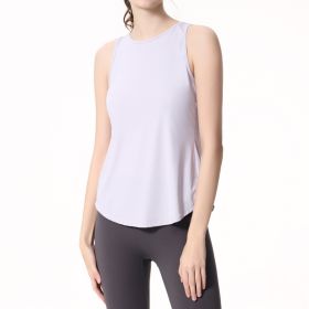 Women's Sportswear Yoga Workout Vest Slimming Back-shaping Running (Option: Lavender Purple-S)