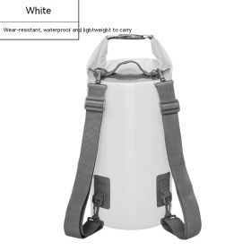 Waterproof Bag PVC Waterproof Bag Swimming Beach Drifting Camouflage Backpack (Option: White-5L)