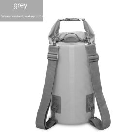 Waterproof Bag PVC Waterproof Bag Swimming Beach Drifting Camouflage Backpack (Option: Gray-5L)