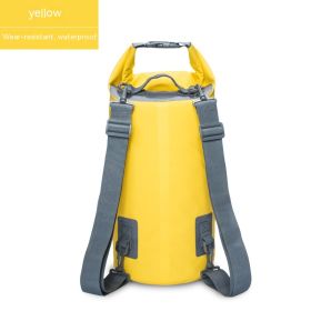 Waterproof Bag PVC Waterproof Bag Swimming Beach Drifting Camouflage Backpack (Option: Yellow-5L)