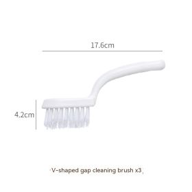 Multifunctional Water Spray Floor Brush Gap Cleaning Suit (Option: Brush 3pcs)