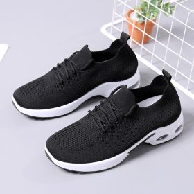 Women's Fashion Soft Bottom Casual Non-slip Sneaker (Option: 2199 Black-38)