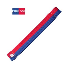 Simple Solid Color Taekwondo Belt Ribbon (Option: Blue And Red Belt-240cm)