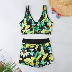 Two-piece Swimsuit Printed Boxer Multi-color Swimsuit (Option: 3 Style-XL)