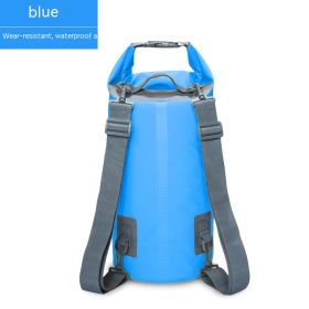 Waterproof Bag PVC Waterproof Bag Swimming Beach Drifting Camouflage Backpack (Option: Sky Blue-30L)