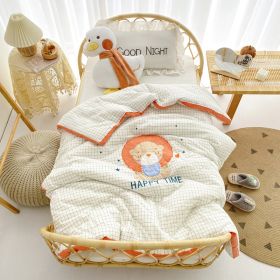 Cotton Yarn-dyed Washed Cotton Embroidered Children Quilt (Option: Dream Lion-150x200cm Spring Autumn)