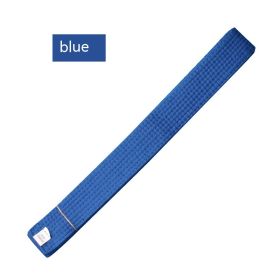 Simple Solid Color Taekwondo Belt Ribbon (Option: Blue Ribbon-260cm)