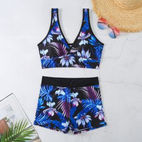 Two-piece Swimsuit Printed Boxer Multi-color Swimsuit (Option: 2 Style-XL)