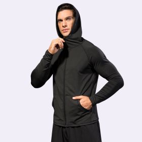 Fitness Running Training Long Sleeve (Option: Black-XL)