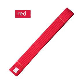 Simple Solid Color Taekwondo Belt Ribbon (Option: Red-280cm)